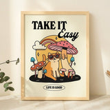 Framed "Take It Easy" Print - Framed Prints - Kinder Planet Company