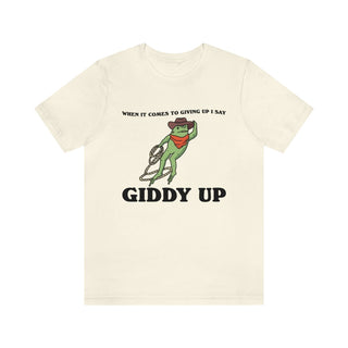 'Giddy Up' Funny Cowboy Frog Tshirt - T-shirts - Kinder Planet Company