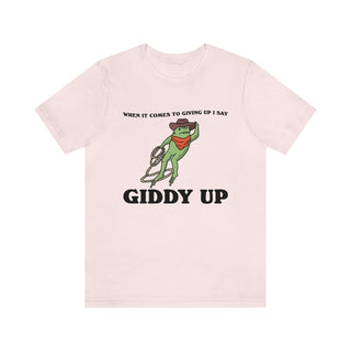 'Giddy Up' Funny Cowboy Frog Tshirt - T-shirts - Kinder Planet Company