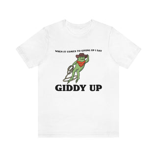 'Giddy Up' Funny Cowboy Frog Tshirt - T-shirts - Kinder Planet Company
