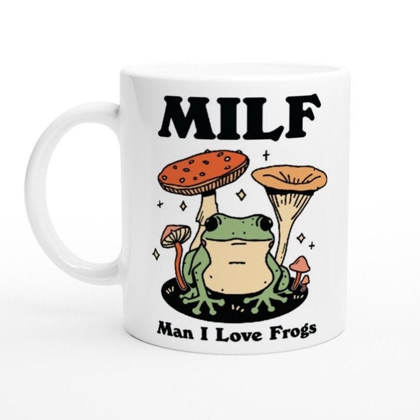 'Milf Man I Love Frogs' Frog Mug - Mugs - Kinder Planet Company