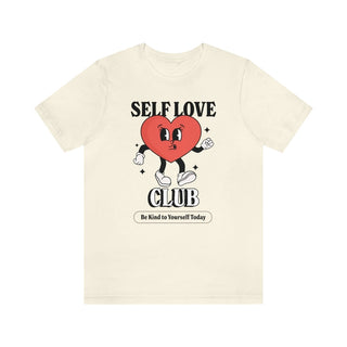 'Self Love Club' Retro Slogan Tshirt - T-shirts - Kinder Planet Company