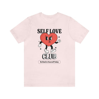 'Self Love Club' Retro Slogan Tshirt - T-shirts - Kinder Planet Company