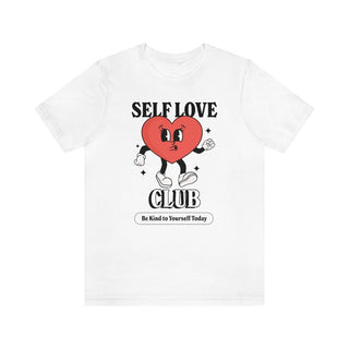 'Self Love Club' Retro Slogan Tshirt - T-shirts - Kinder Planet Company