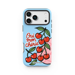 Oui Mon Cherie Blue Phone Case