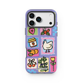 Picnic Stamps Chicken Phone Case