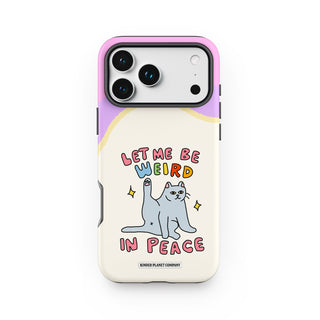 Weird in Peace Cat Phone Case