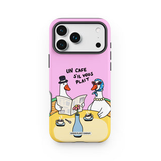 Un Cafe Sil Vous Plait Goose Pink Phone Case