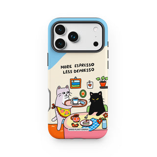 More Espresso Less Depresso Cat Phone Case