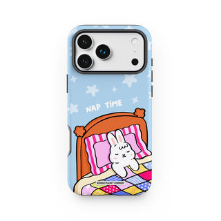 Nap Time Light Blue Bunny Phone Case
