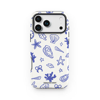 Coastal Shells Doodle Phone Case