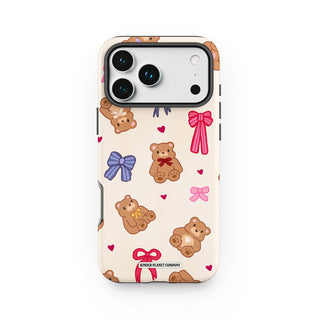 Cosy Girl Bears & Bows Phone Case