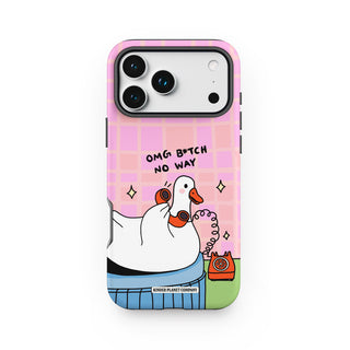 Omg B*tch No Way Goose Phone Case
