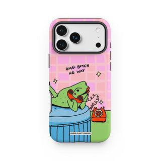 Omg B*tch No Way Frog Phone Case