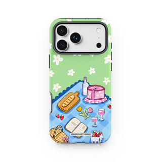 Floral Picnic Green Phone Case