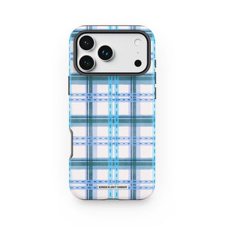 Frozen Blueberry Tartan Phone Case