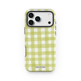 Matcha Gingham Phone Case