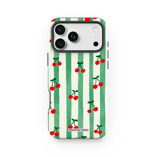 Cherry Stripe Phone Case