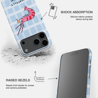 Mentally I'm Here' Shrimp Martini Phone Case