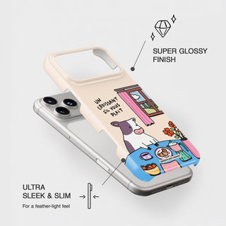 Un Croissant Sil Vous Plait Cow Phone Case