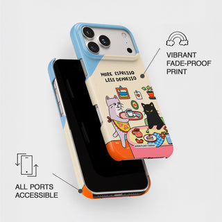 More Espresso Less Depresso Cat Phone Case