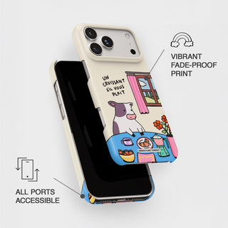 Un Croissant Sil Vous Plait Cow Phone Case