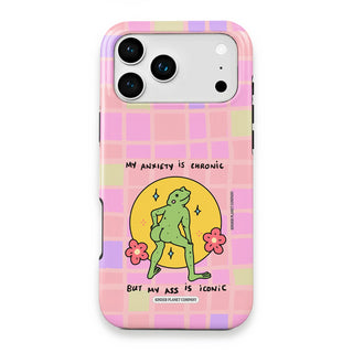My Anxiety is Chronic but my Ass is Iconic Frog Phone Case - My-Anxiety-is-Chronic-but-my-Ass-is-Iconic-Frog---iPhone-17-Pro-Max