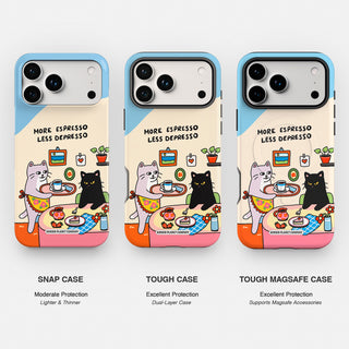 More Espresso Less Depresso Cat Phone Case