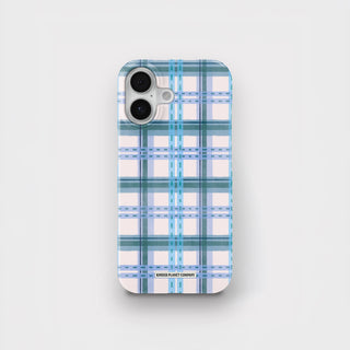 Frozen Blueberry Tartan Phone Case