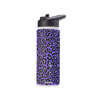 Night Life Leopard Stainless Steel Water Bottle 18oz