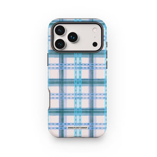 Frozen Blueberry Tartan Phone Case