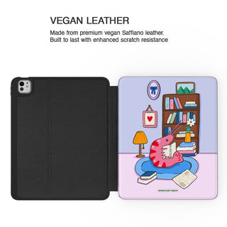 Cosy Book Nook Shrimp - iPad Pro 13 (8th Gen) - Vegan leather.jpg