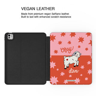 Okay Diva - Spring Edition Sheep - iPad Pro 13 (8th Gen) - Vegan leather.jpg