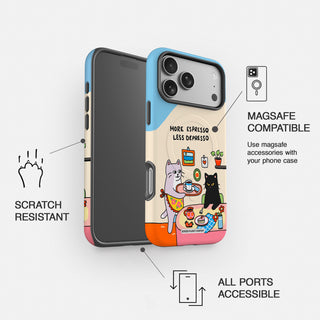 More Espresso Less Depresso Cat Phone Case