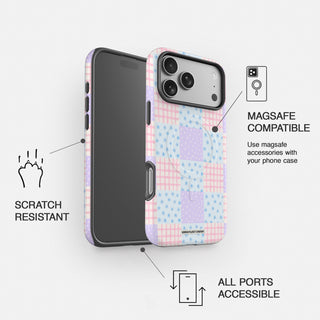 Kawaii Patchwork Quilt Phone Case