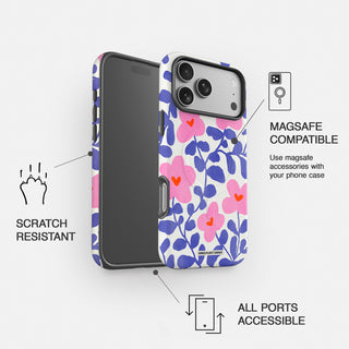 Abstract Flowers Phone Case