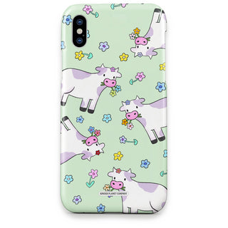 Taste The Flowers Cow Phone Case - Taste-The-Flowers-Cow---iPhone-X-Snap