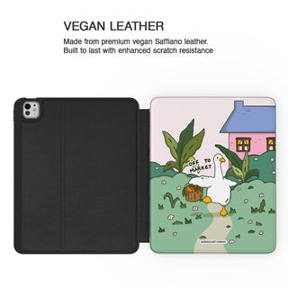 Off To Market Goose - iPad Pro 13 (8th Gen) - Vegan leather.jpg