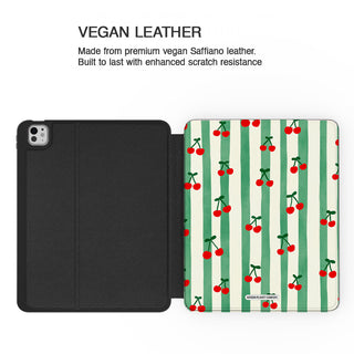 Cherry Stripe - iPad Pro 13 (8th Gen) - Vegan leather.jpg