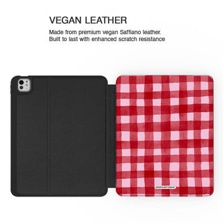 Red Berries Gingham - iPad Pro 13 (8th Gen) - Vegan leather.jpg