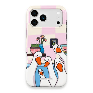 Curious Geese Checkered Phone Case - Curious-Geese-Checkered---iPhone-17-Pro-Max