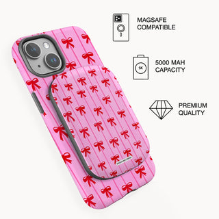 2.Powerbank on phone_Coquette Bows.jpg