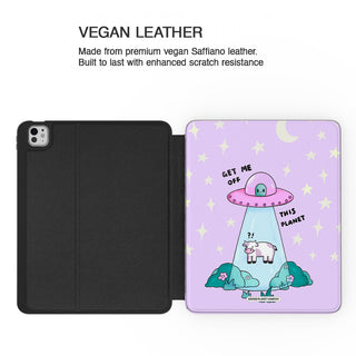 Get Me Off This Planet Cow - iPad Pro 13 (8th Gen) - Vegan leather.jpg