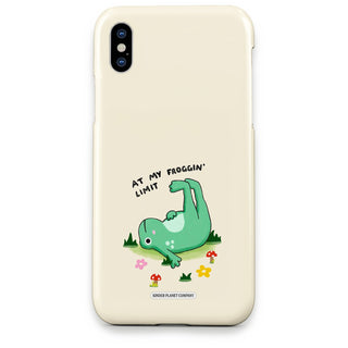 At my Froggin Limit Frog Phone Case - At-My-Froggin-Limit-Frog---iPhone-X-Snap