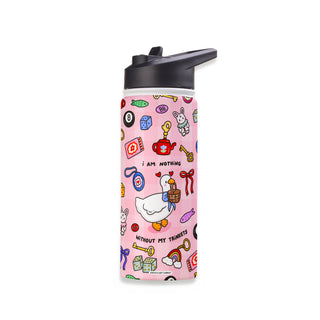 Nothing Without My Trinkets Stainless Steel Water Bottle 18oz