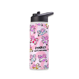 Stable? That's For Horses Stainless Steel Water Bottle 18oz