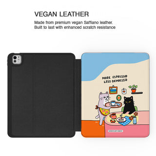 More Espresso Less Depresso Cat - iPad Pro 13 (8th Gen) - Vegan leather.jpg