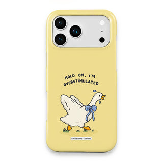 Hold On, I'm Overstimulated Goose Phone Case - Hold-On,-I'm-Overstimulated-Goose---iPhone-17-Pro-Max-Snap