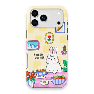 I Need Coffee Bunny Phone Case - I-Need-Coffee-Bunny---iPhone-17-Pro-Max