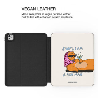 Mom, I Am A Rich Man Cat - iPad Pro 13 (8th Gen) - Vegan leather.jpg